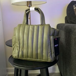 Think ROYLN Faux Leather Tote with removable straps